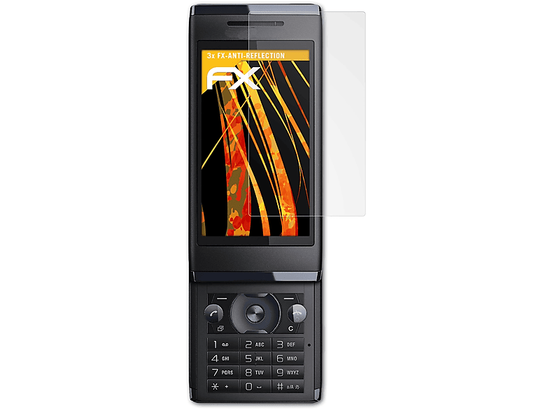 Displayschutz(für 3x ATFOLIX Aino) FX-Antireflex Sony-Ericsson