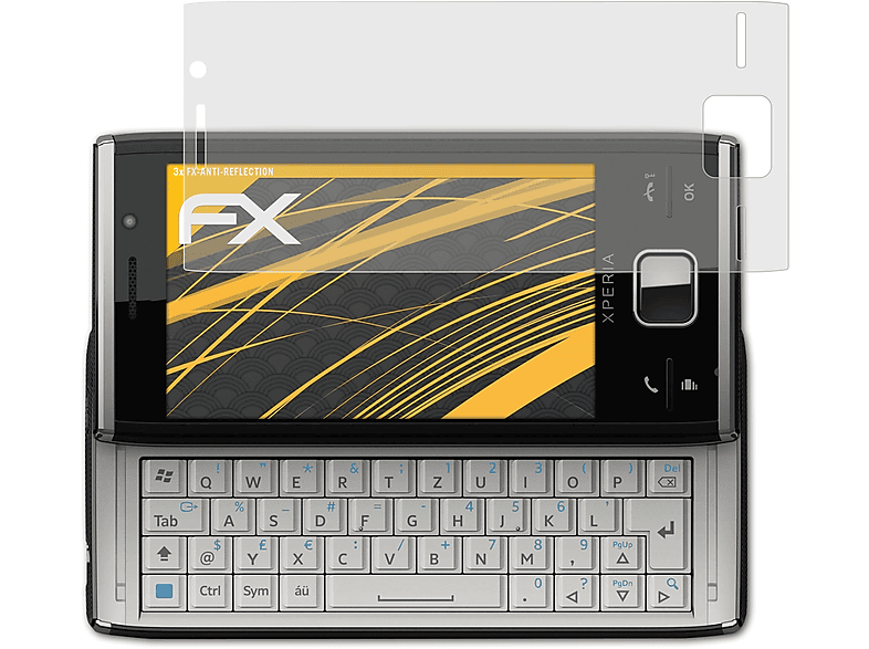 ATFOLIX 3x FX-Antireflex Displayschutz(für Sony-Ericsson Xperia X2)