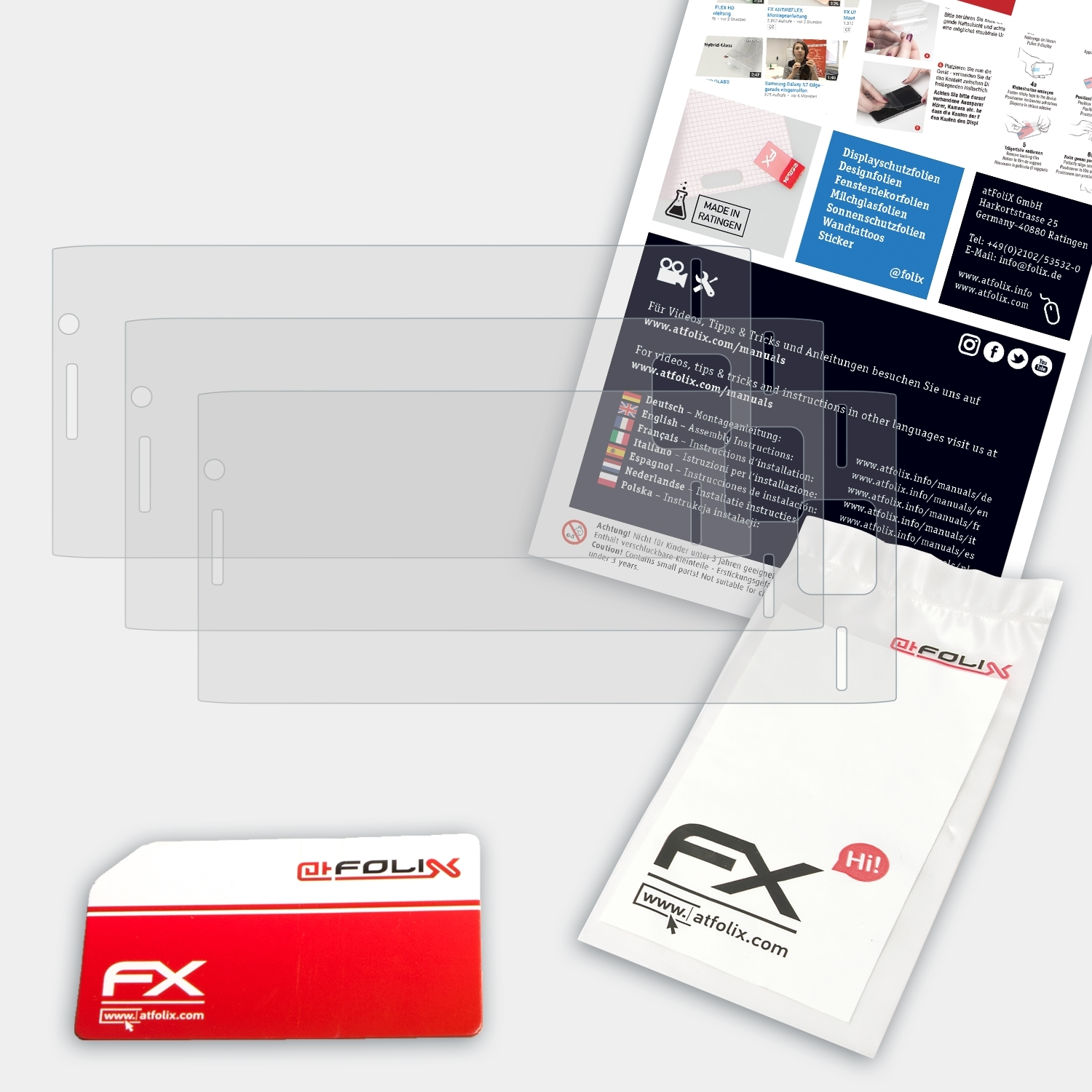 ATFOLIX 3x X2) Sony-Ericsson FX-Antireflex Displayschutz(für Xperia