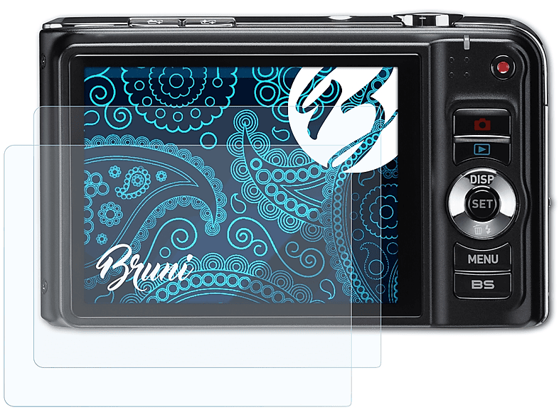 BRUNI 2x Basics-Clear Schutzfolie(für Casio Exilim EX-H10 Hi-Zoom)