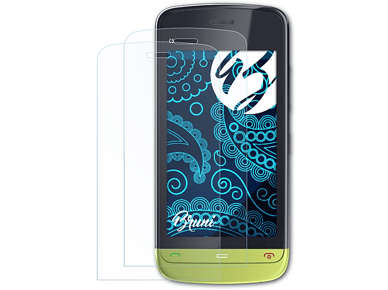 BRUNI 2x Basics-Clear Schutzfolie(für Nokia C5-03)