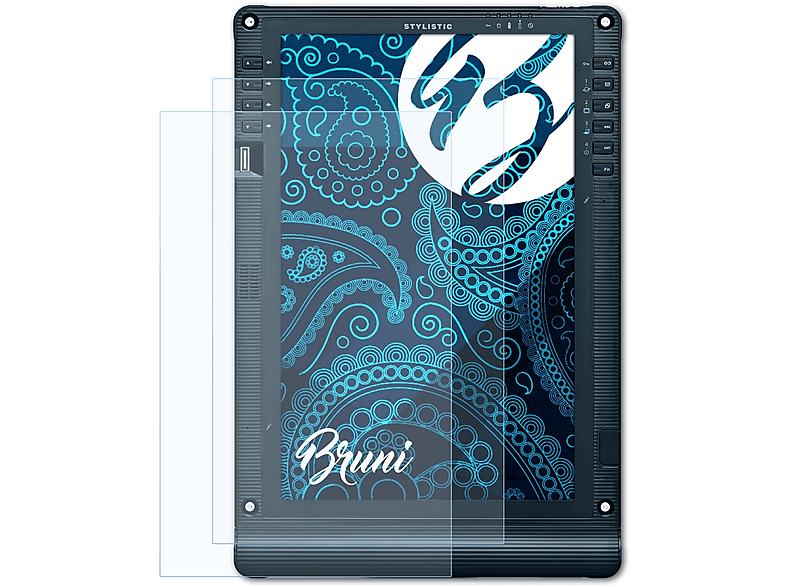 BRUNI 2x Basics-Clear Schutzfolie(für ST6012) Stylistic Fujitsu