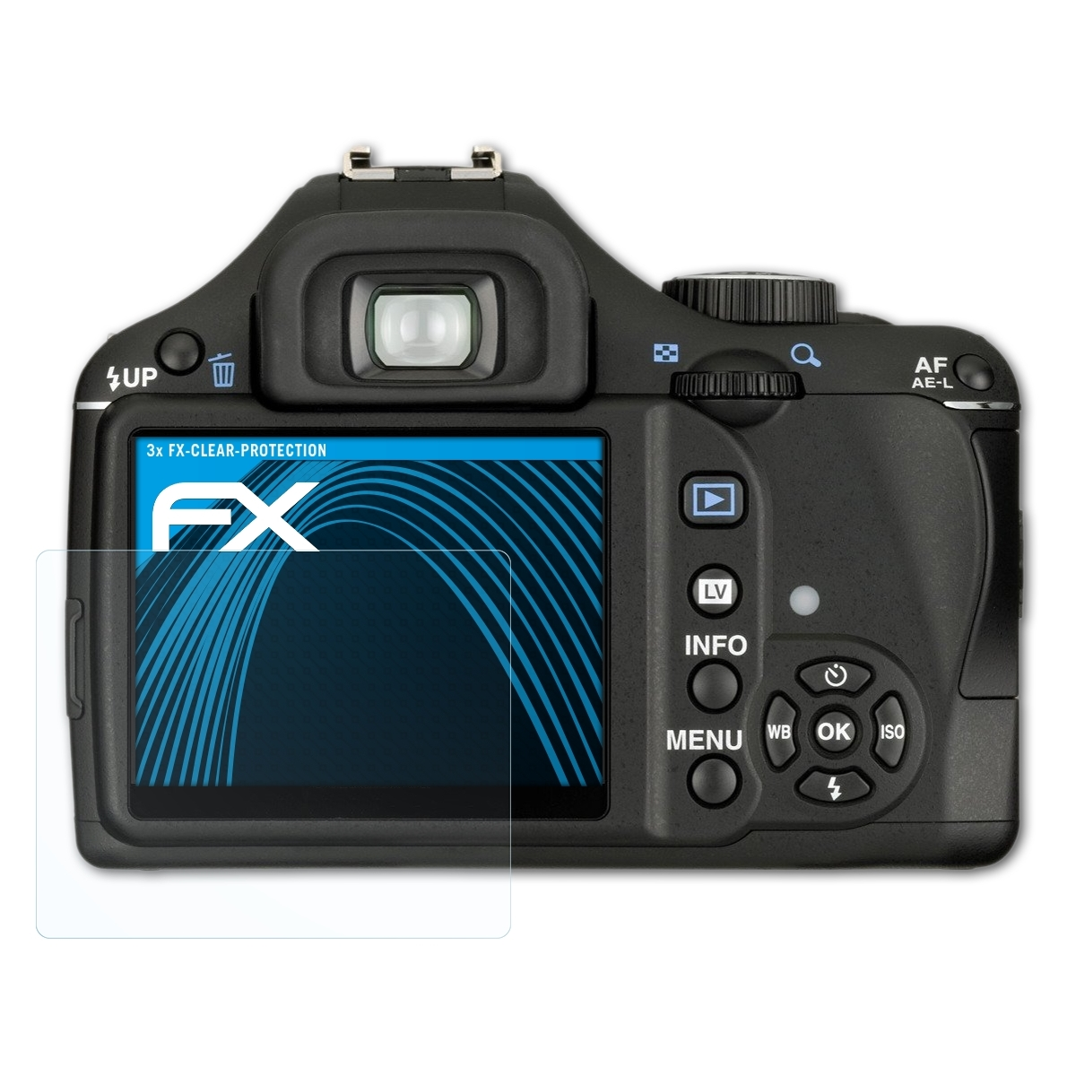 Pentax FX-Clear 3x Displayschutz(für ATFOLIX K-x)