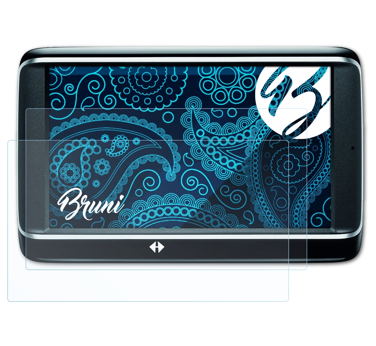 BRUNI 2x Basics-Clear Navigon Plus) 40 Schutzfolie(für