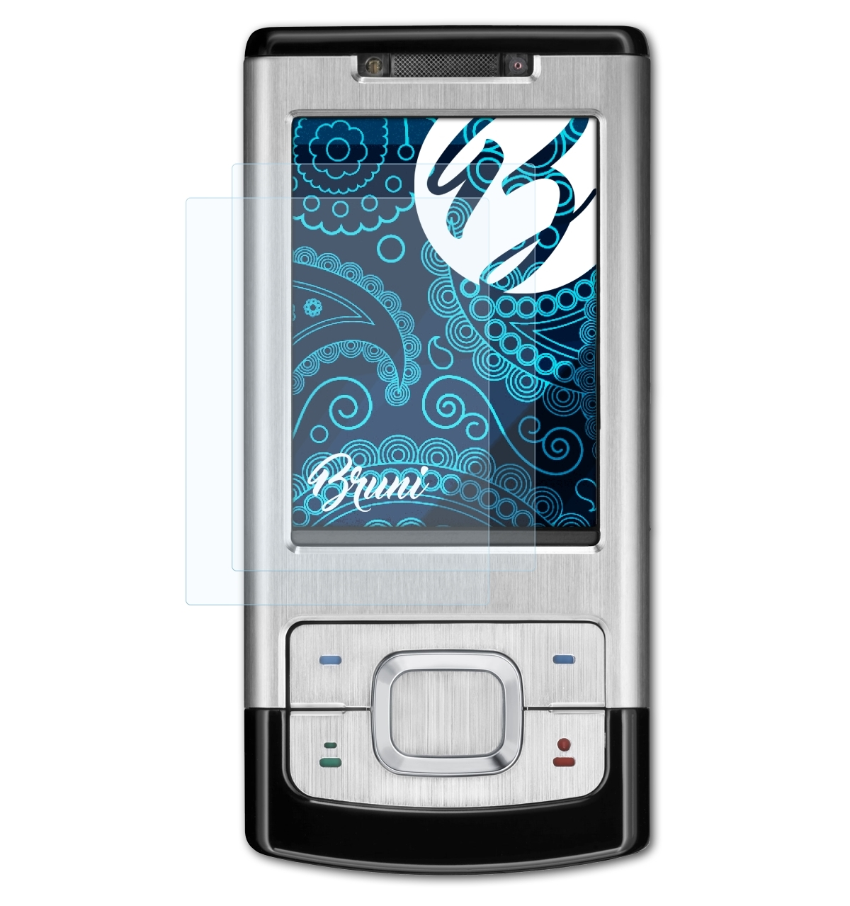 6500 Basics-Clear Schutzfolie(für BRUNI Nokia 2x Slide)