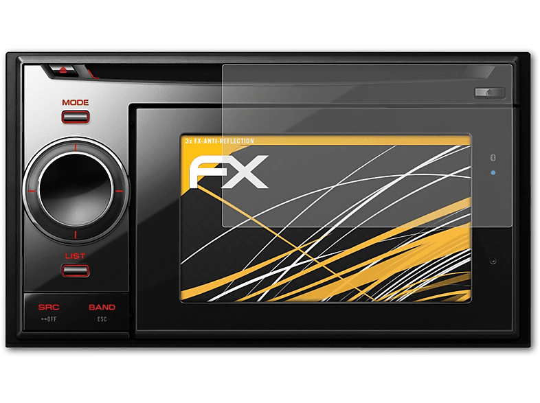 ATFOLIX 3x FX-Antireflex Displayschutz(für Pioneer Avic-F320BT)