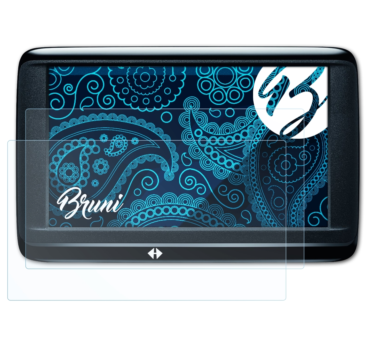 BRUNI 2x Basics-Clear Schutzfolie(für Navigon Premium) 40