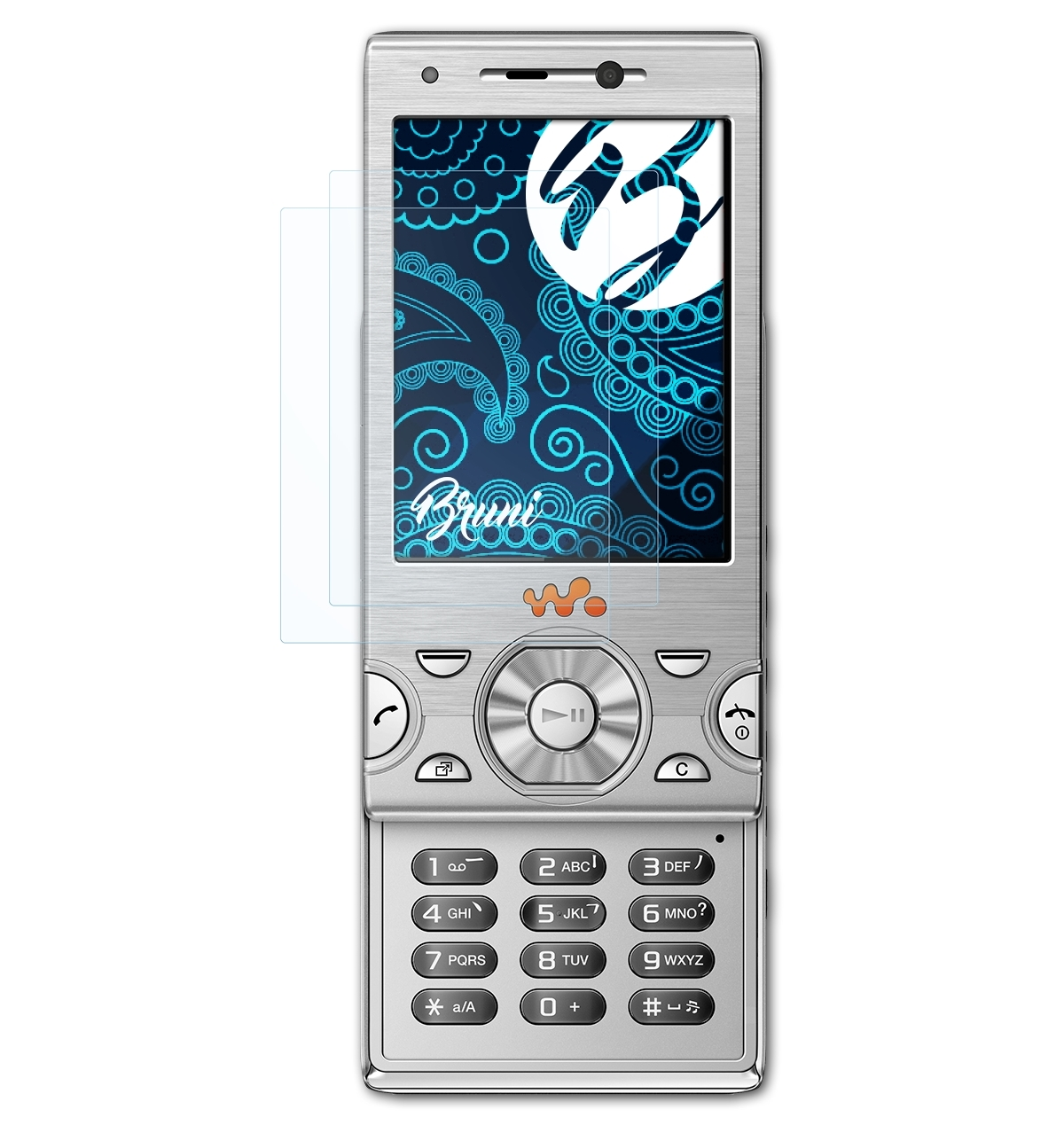 W995) 2x BRUNI Schutzfolie(für Sony-Ericsson Basics-Clear