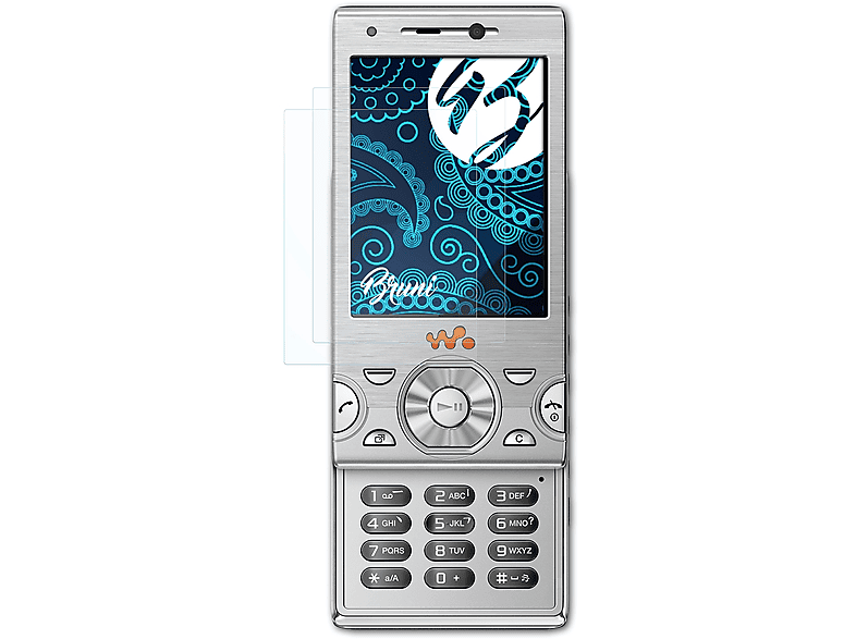 BRUNI 2x Basics-Clear W995) Sony-Ericsson Schutzfolie(für