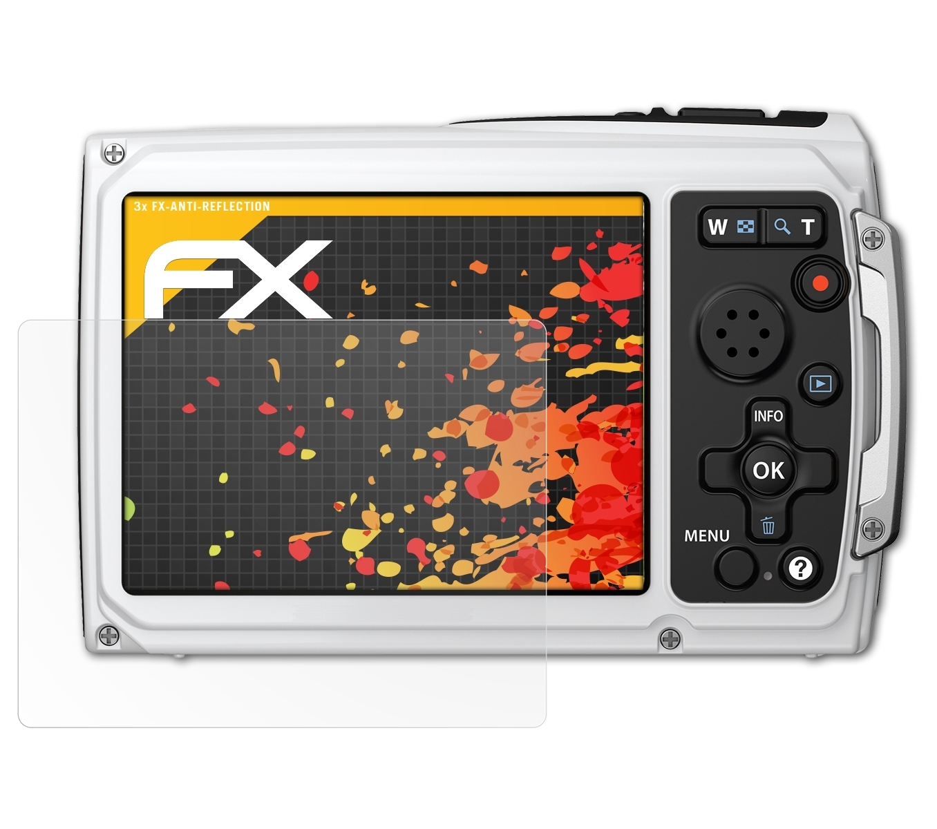 ATFOLIX 3x FX-Antireflex Olympus Displayschutz(für TG-310)