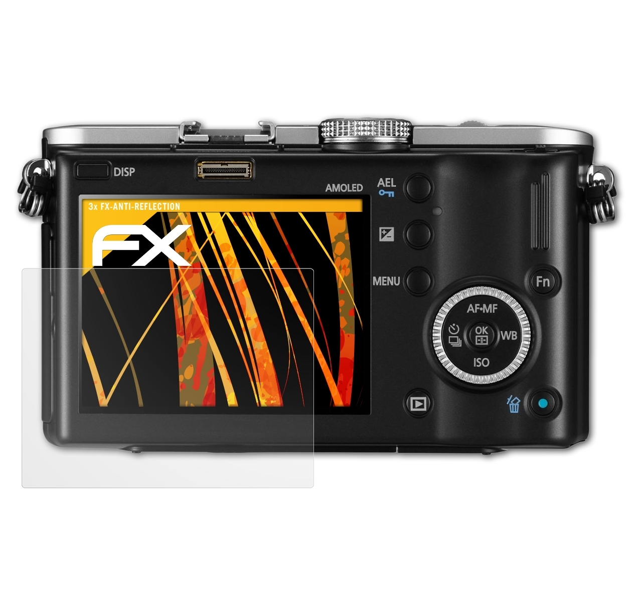 3x ATFOLIX NX100) FX-Antireflex Samsung Displayschutz(für