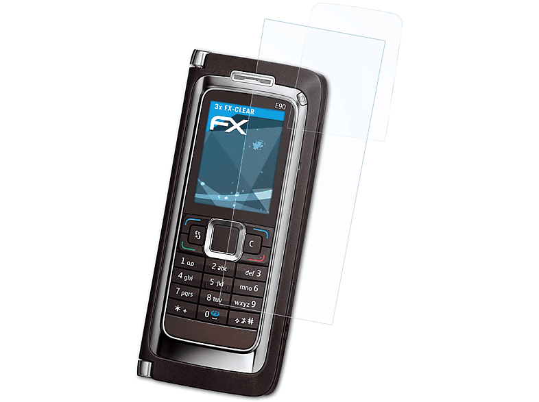 ATFOLIX 3x FX-Clear E90 Displayschutz(für Communicator) Nokia