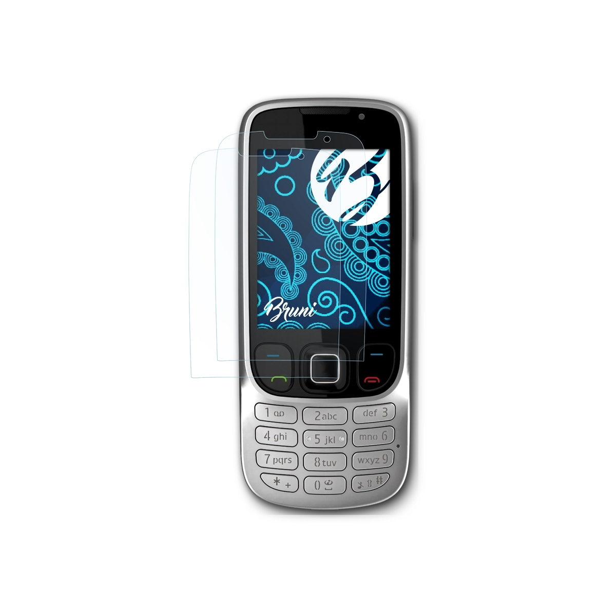 BRUNI 2x Basics-Clear Schutzfolie(für 6303 Nokia Classic)