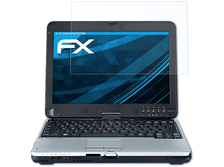 ATFOLIX 2x FX-Clear Displayschutz(für Fujitsu Lifebook T730)