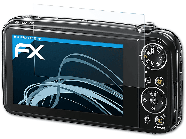 W1) 3D FinePix ATFOLIX Displayschutz(für 3x REAL FX-Clear Fujifilm
