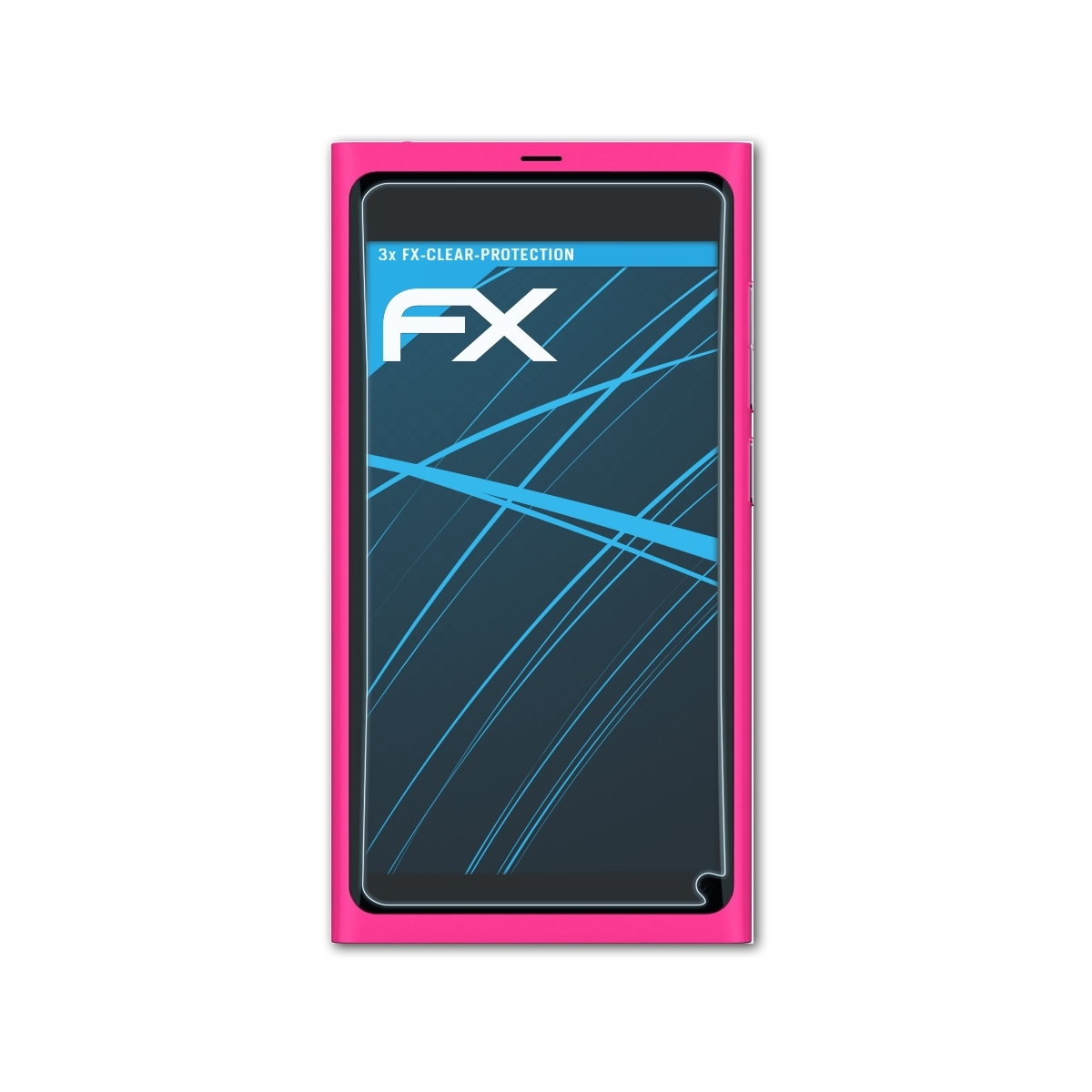 ATFOLIX 3x FX-Clear N9) Displayschutz(für Nokia