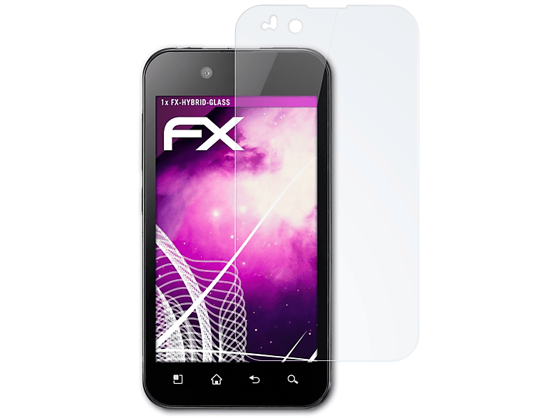 ATFOLIX FX-Hybrid-Glass Optimus LG Schutzglas(für Black (P970))