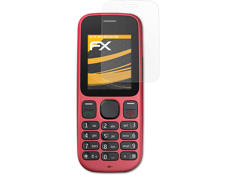 ATFOLIX 3x FX-Antireflex Displayschutz(für Nokia 101)