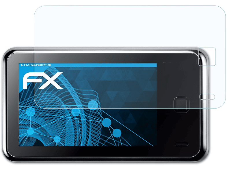 ATFOLIX 3x FX-Clear Displayschutz(für Creative ZEN X-Fi2)