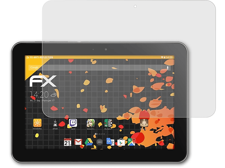 ATFOLIX 2x Galaxy Samsung Tab Displayschutz(für LTE) 8.9 FX-Antireflex
