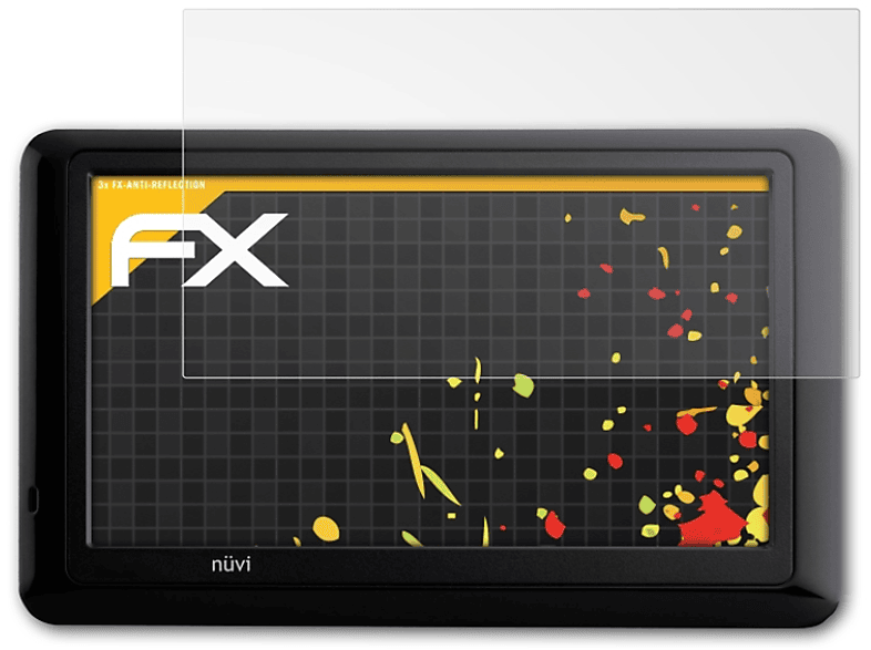 ATFOLIX 3x FX-Antireflex Displayschutz(für Garmin 1490) nüvi