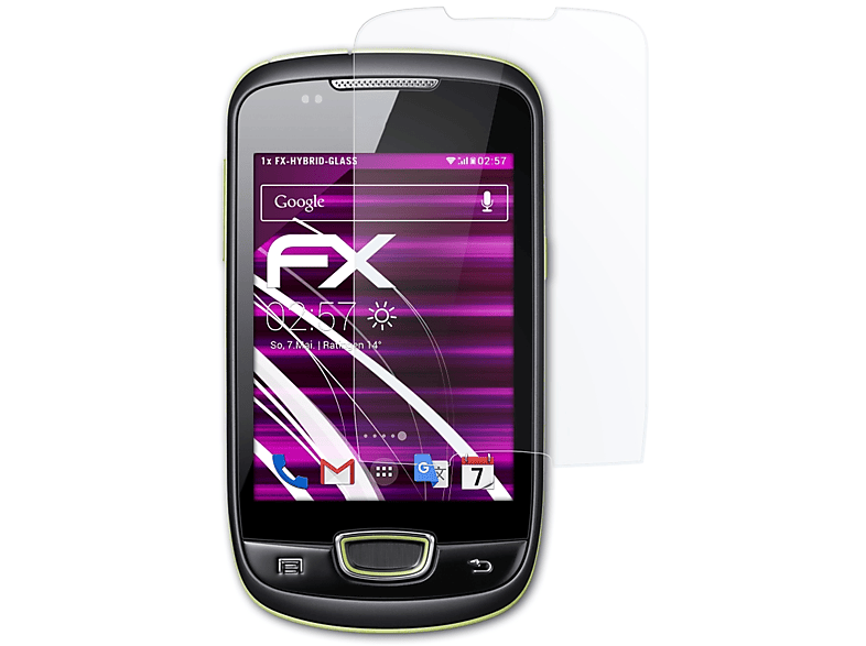 ATFOLIX FX-Hybrid-Glass Schutzglas(für Samsung Galaxy mini (GT-S5570i))