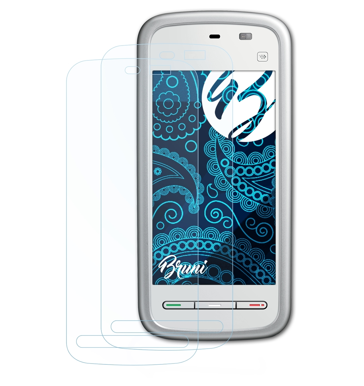 5230 Nuron) Nokia 2x BRUNI Basics-Clear Schutzfolie(für