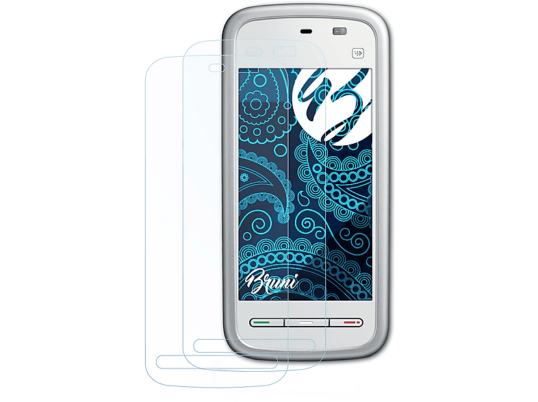 BRUNI 2x Basics-Clear Schutzfolie(für Nokia Nuron) 5230