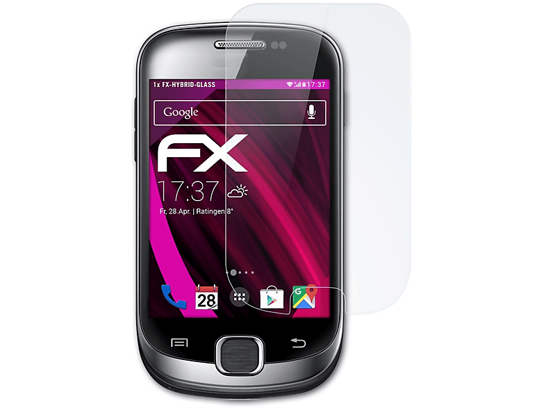 ATFOLIX FX-Hybrid-Glass Schutzglas(für Samsung Galaxy Fit (GT-S5670))