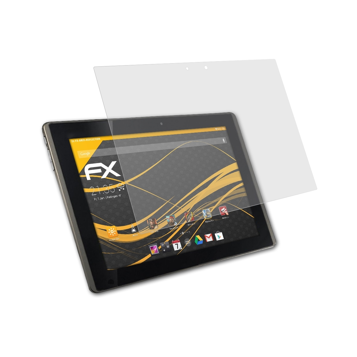 ATFOLIX 2x FX-Antireflex Displayschutz(für (TF101)) Pad Asus Eee Transformer