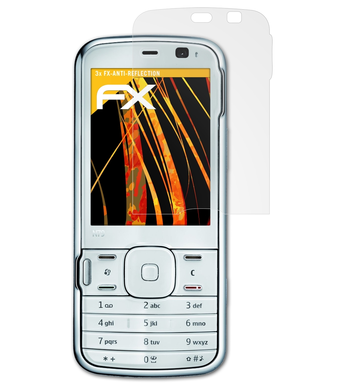 ATFOLIX 3x FX-Antireflex Displayschutz(für Nokia N79)