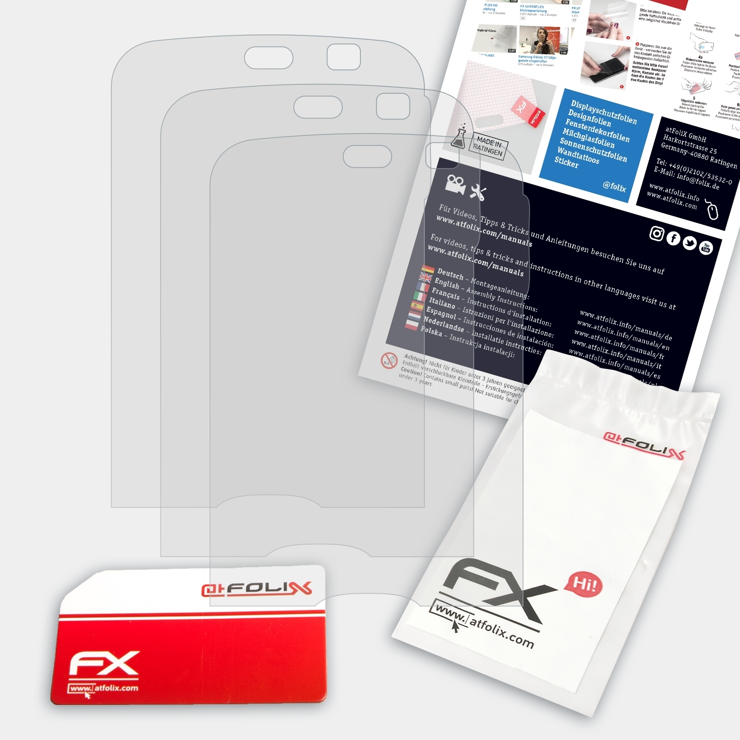 3x Displayschutz(für ATFOLIX N79) FX-Antireflex Nokia