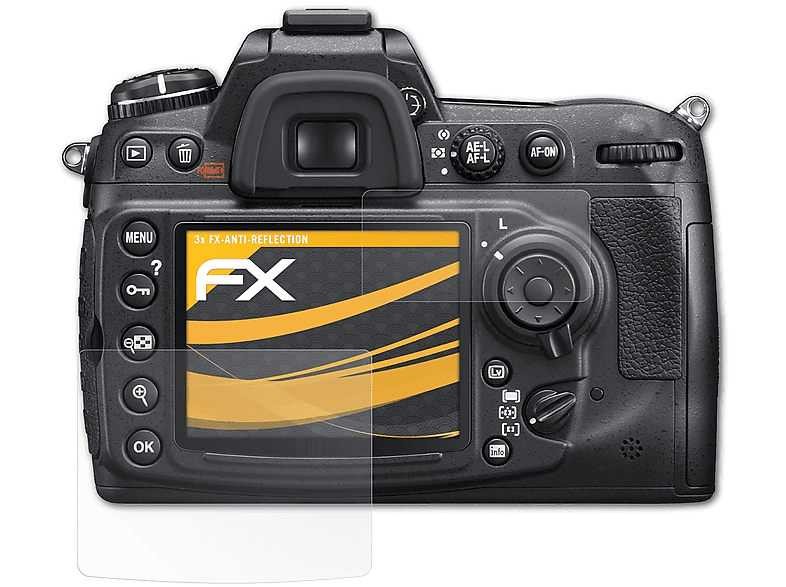 ATFOLIX 3x FX-Antireflex Displayschutz(für Nikon D300)