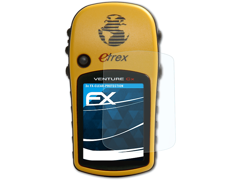 Displayschutz(für FX-Clear ATFOLIX Garmin Legend Etrex CX) 3x