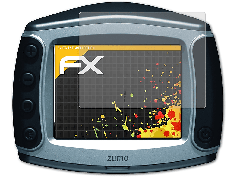 Zumo ATFOLIX deluxe) 500 3x FX-Antireflex Displayschutz(für Garmin