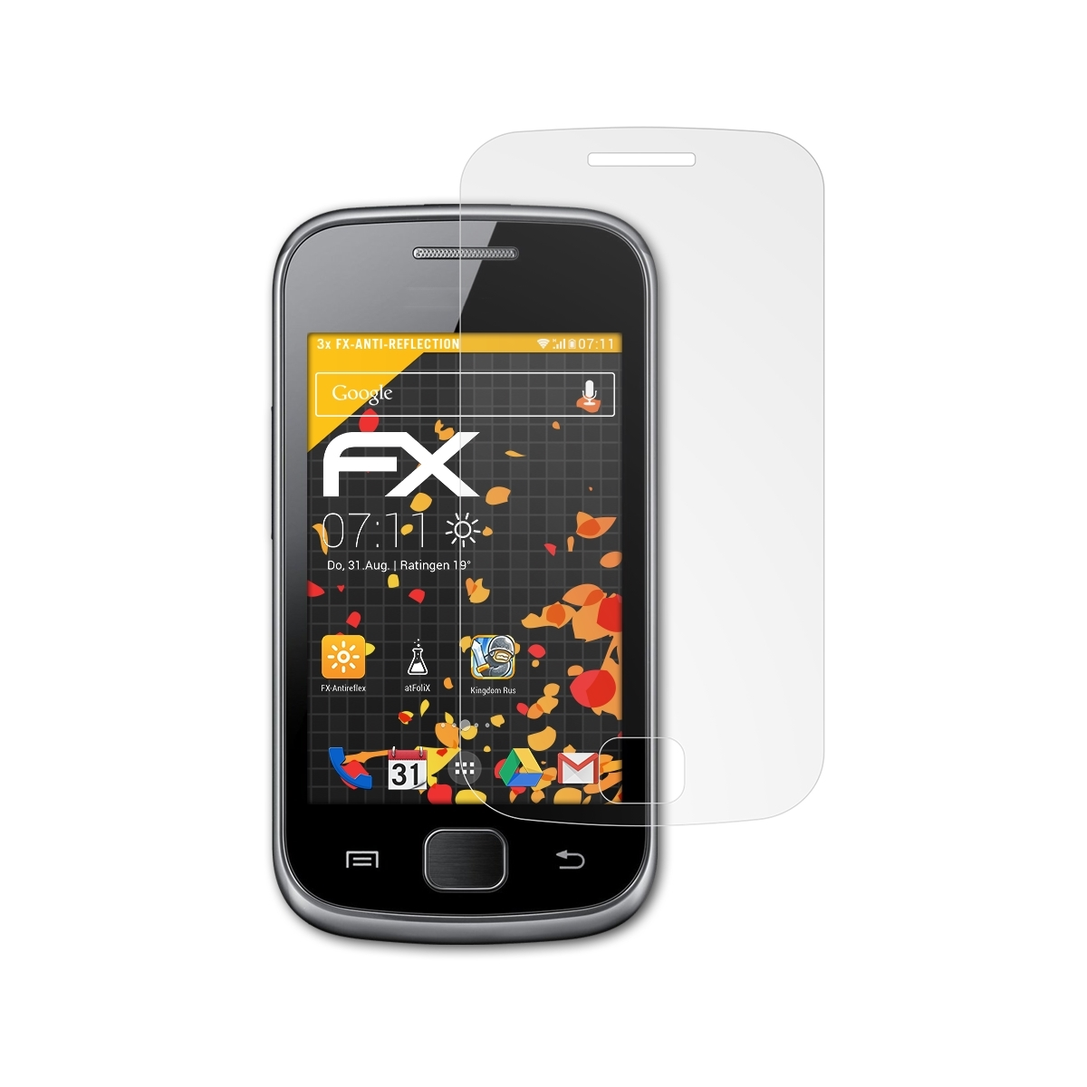 Galaxy Samsung FX-Antireflex (GT-S5660)) Gio Displayschutz(für ATFOLIX 3x
