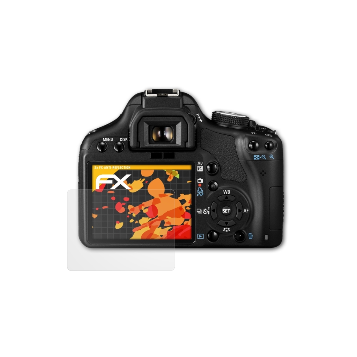 ATFOLIX 3x FX-Antireflex Displayschutz(für EOS 450D) Canon