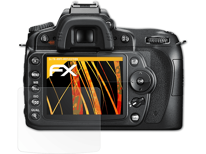 ATFOLIX 3x Nikon Displayschutz(für D90) FX-Antireflex