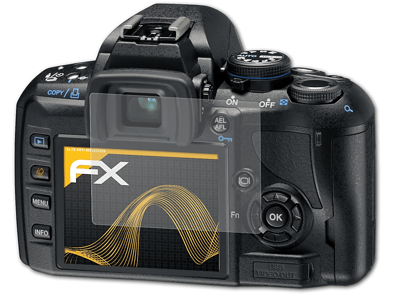 3x FX-Antireflex Displayschutz(für E-420) ATFOLIX Olympus