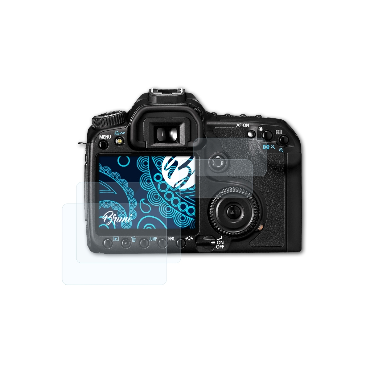 BRUNI 2x Basics-Clear Schutzfolie(für Canon 40D) EOS
