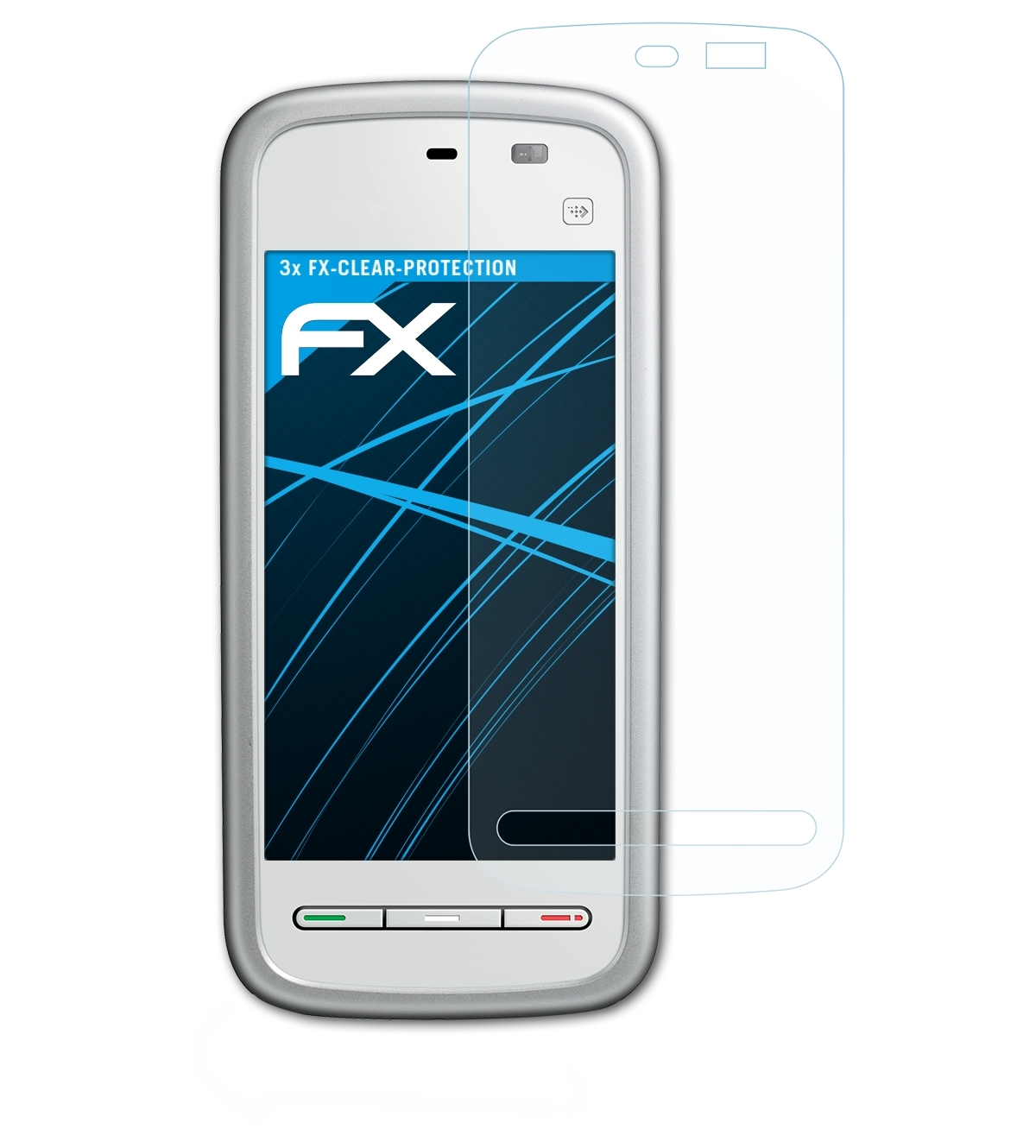 ATFOLIX 3x FX-Clear Displayschutz(für Nuron) 5230 Nokia