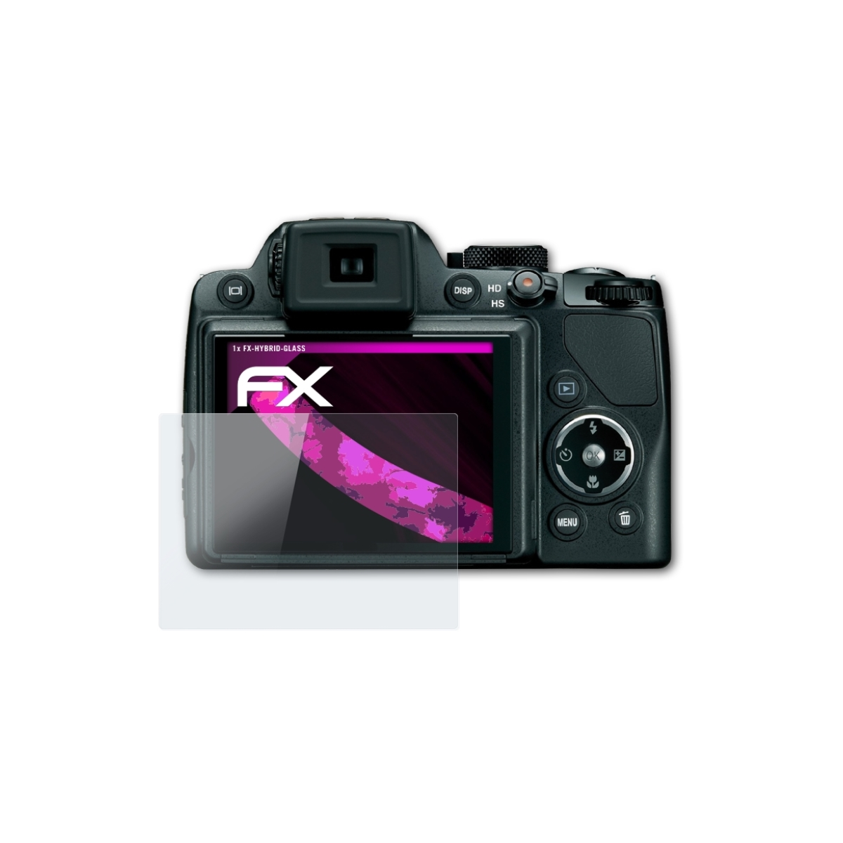 FX-Hybrid-Glass Nikon ATFOLIX P100) Coolpix Schutzglas(für