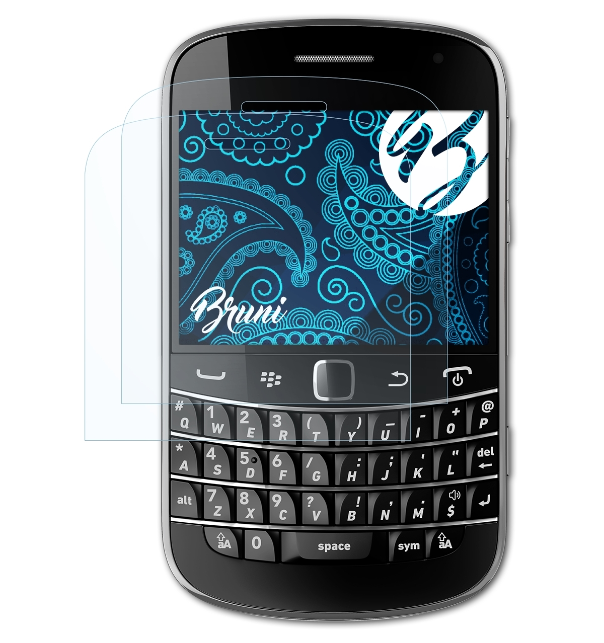 Blackberry 2x 9900) Basics-Clear Bold BRUNI Schutzfolie(für
