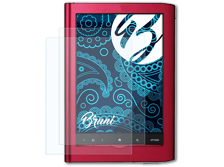 PRS-650 BRUNI Edition) Sony Touch 2x Basics-Clear Schutzfolie(für Reader