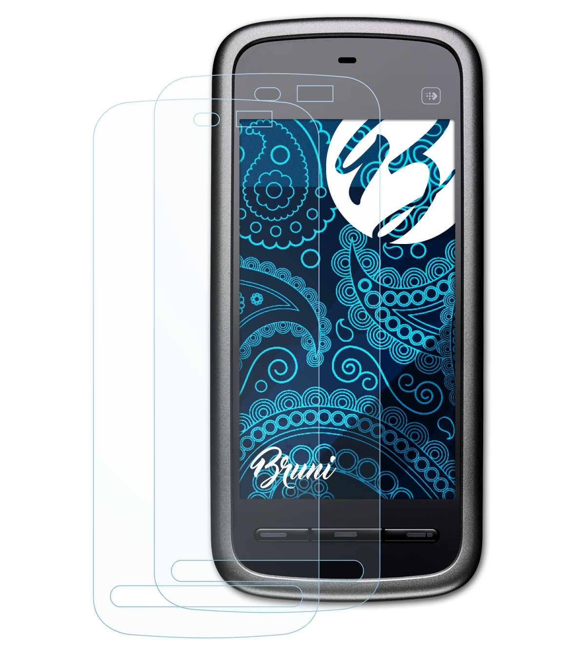 BRUNI 2x Basics-Clear Schutzfolie(für Nokia 5230)