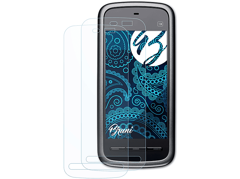 BRUNI 2x Basics-Clear Schutzfolie(für Nokia 5230)