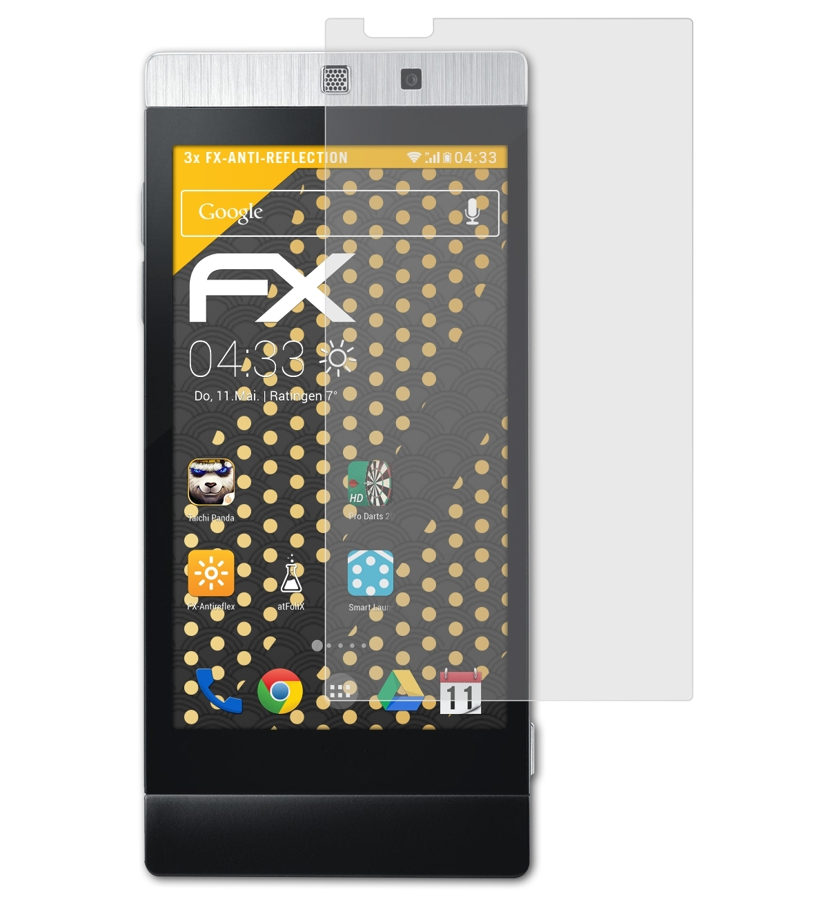 Mini ATFOLIX FX-Antireflex (GD880)) 3x LG Displayschutz(für
