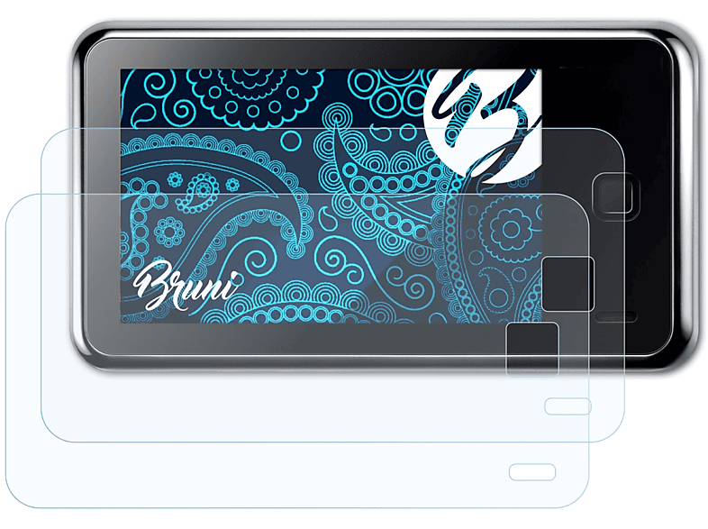 BRUNI 2x Basics-Clear Schutzfolie(für Creative ZEN X-Fi2) | Schutzfolien & Schutzgläser