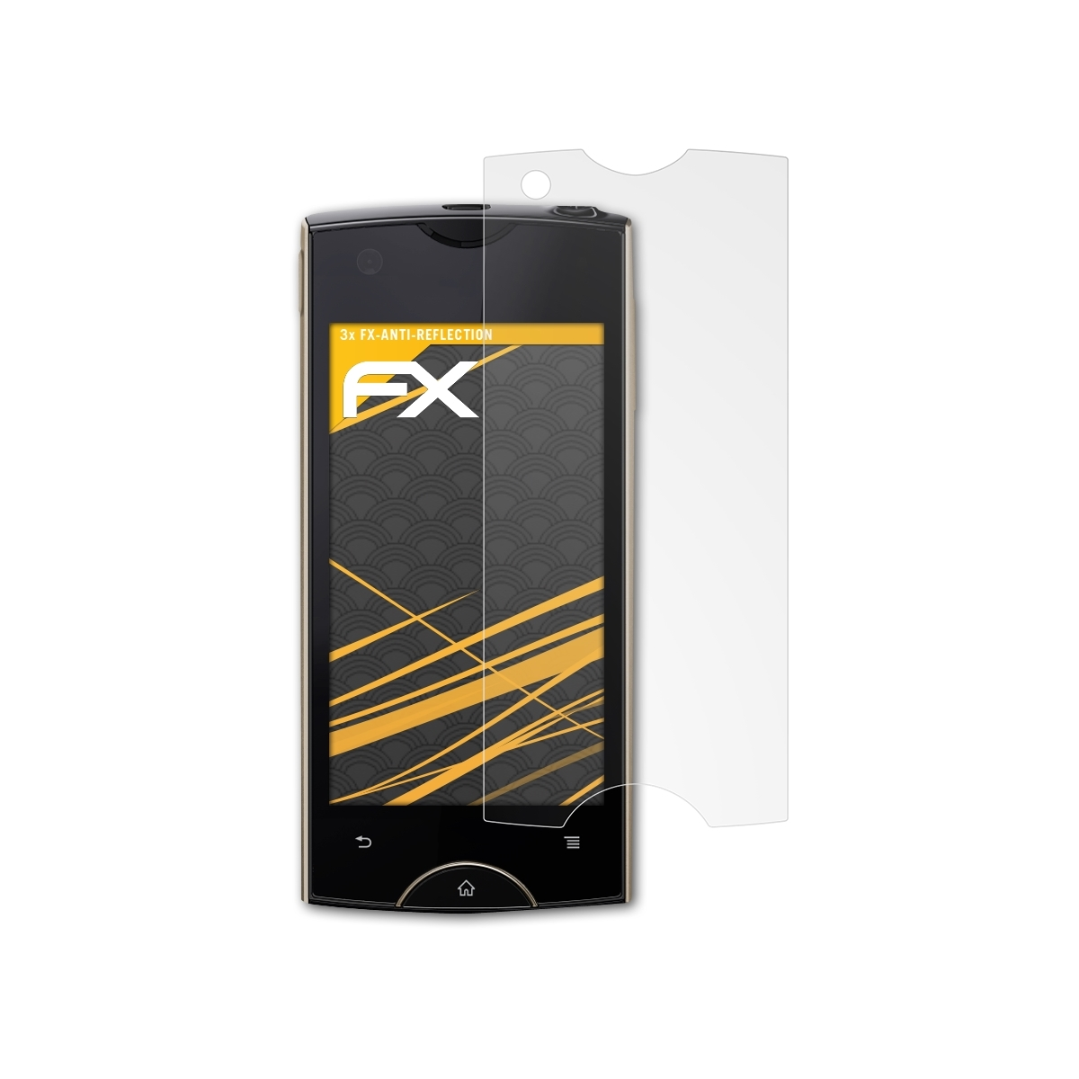 3x Xperia Sony-Ericsson ray) ATFOLIX FX-Antireflex Displayschutz(für