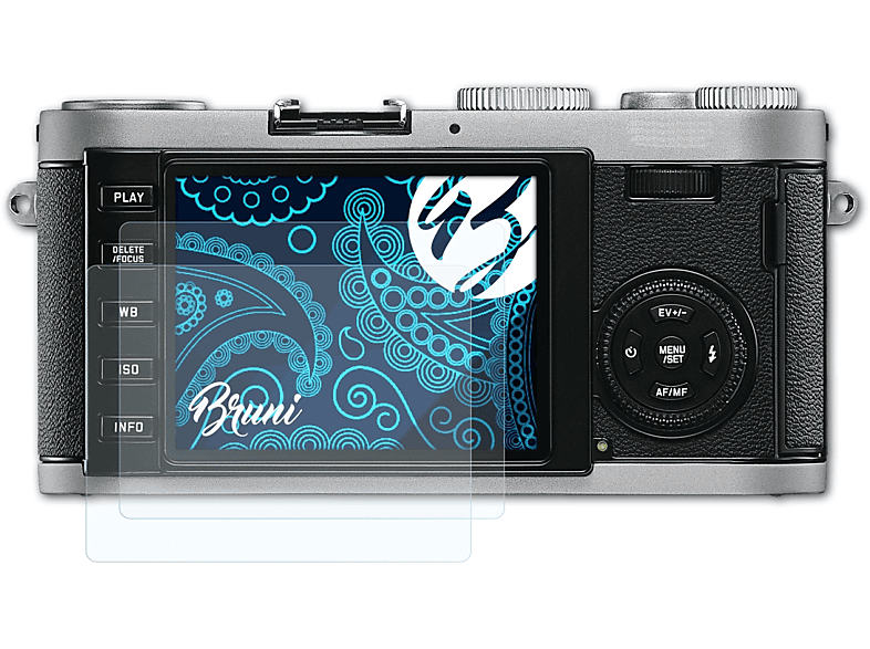 BRUNI 2x Basics-Clear Schutzfolie(für Leica X1)